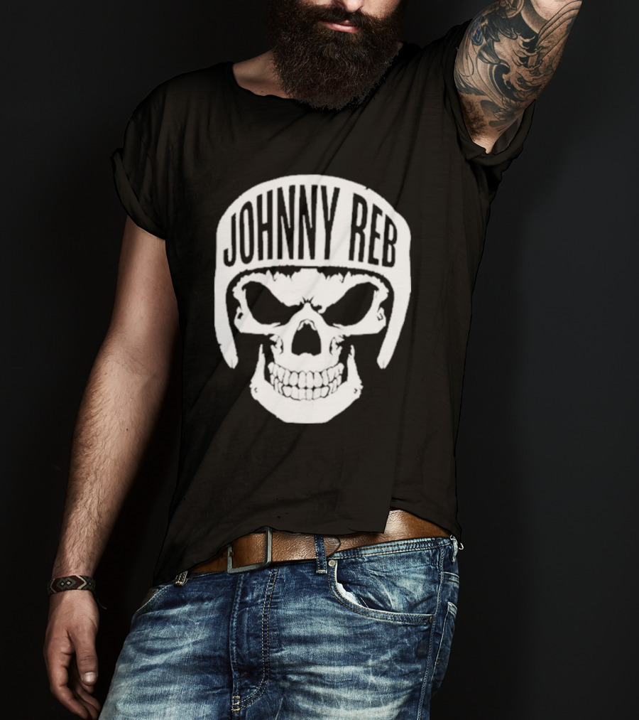 Johnny Reb Skull Helmet Classic T-Shirt