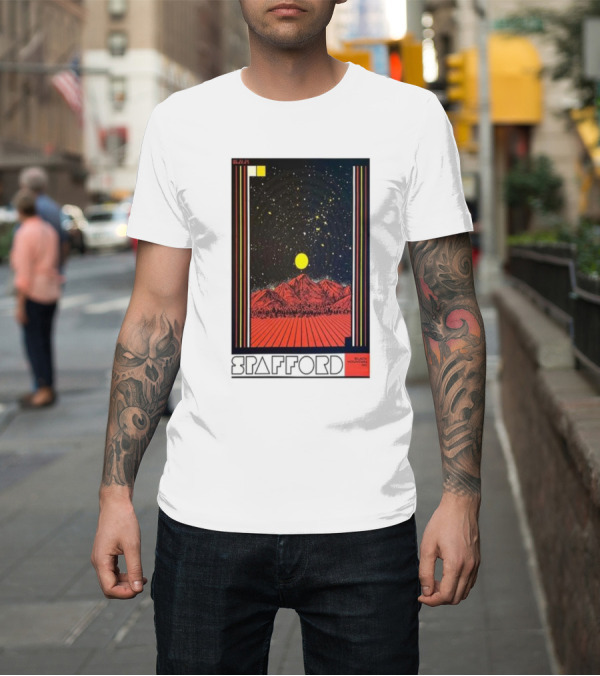 Shirt: Spafford June 22 2024 Pisgah Brewing Company Black Mountain NC Retro Cosmic Mountain Scene T-Shirt Spafford June 22 2024 Pisgah Brewing Company Black Mountain NC Retro Cosmic Mountain Scene T-Shirt
