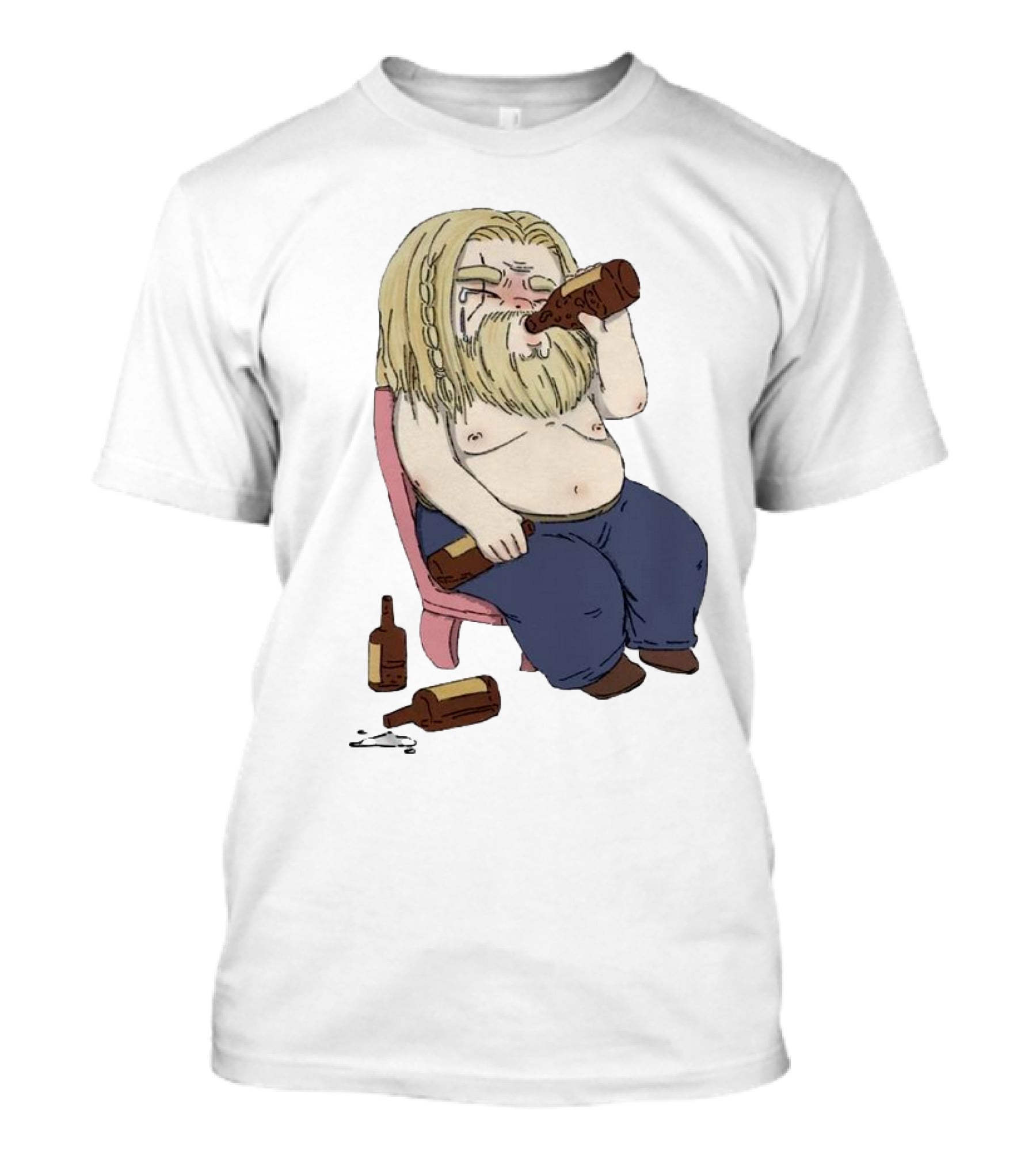 Avengers Endgame Thor Fat Drinking T-Shirt