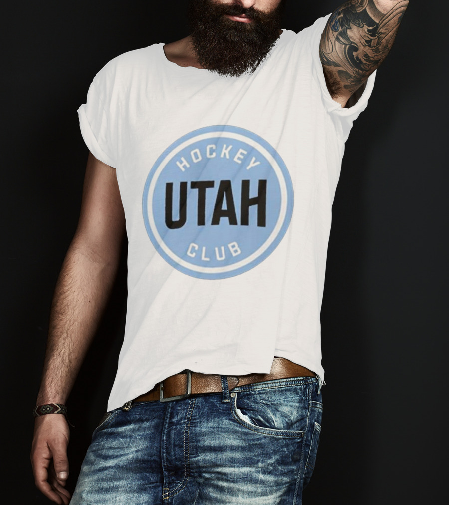 Utah Hockey Club Blue Circular Emblem T-Shirt