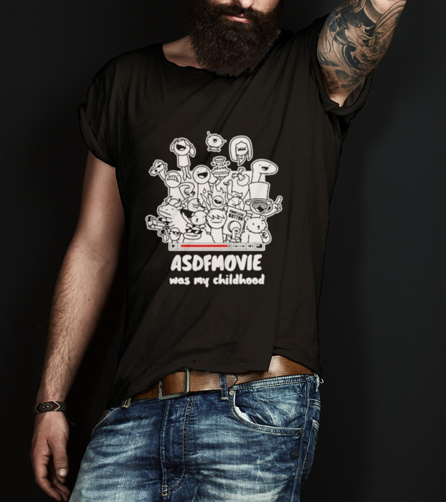 Sharkrobot ASDFMovie Characters Nostalgia Childhood Collection T-Shirt