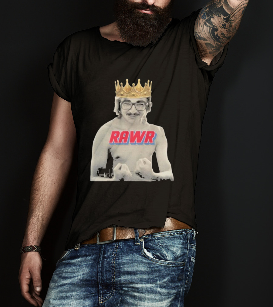 RAWR Young Greg Cote Wearing Crown T-Shirt