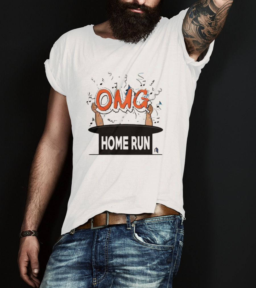 OMG Home Run From Magic Hat With Music Notes T-Shirt
