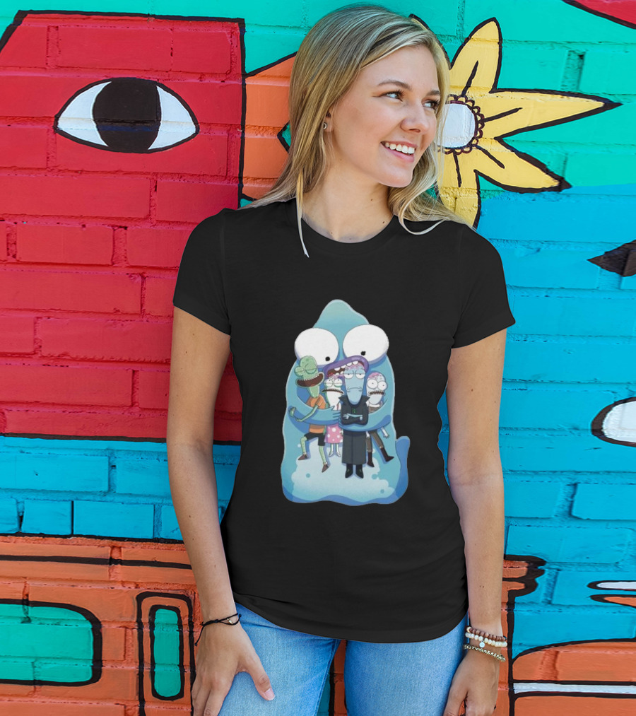 Pupa Hug With Solar Opposites Characters T-Shirt