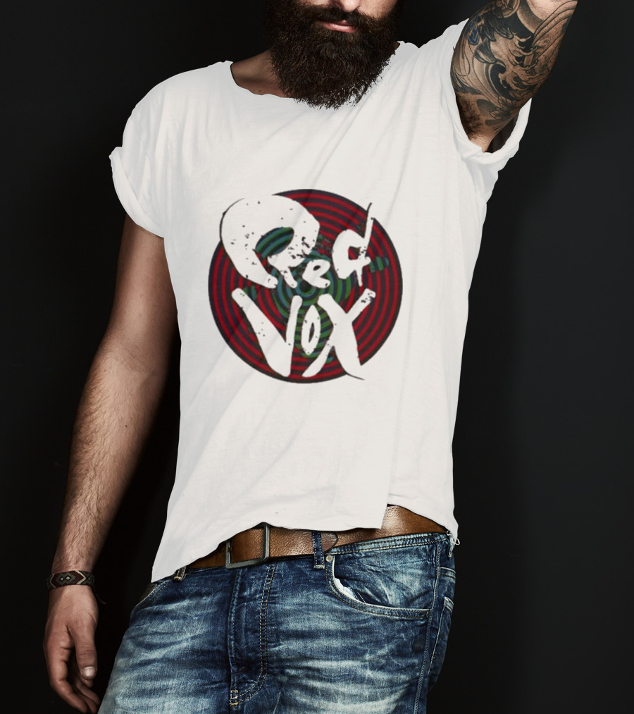 Retroware Red Vox Psychedelic Spiral Retro Vibes T-Shirt