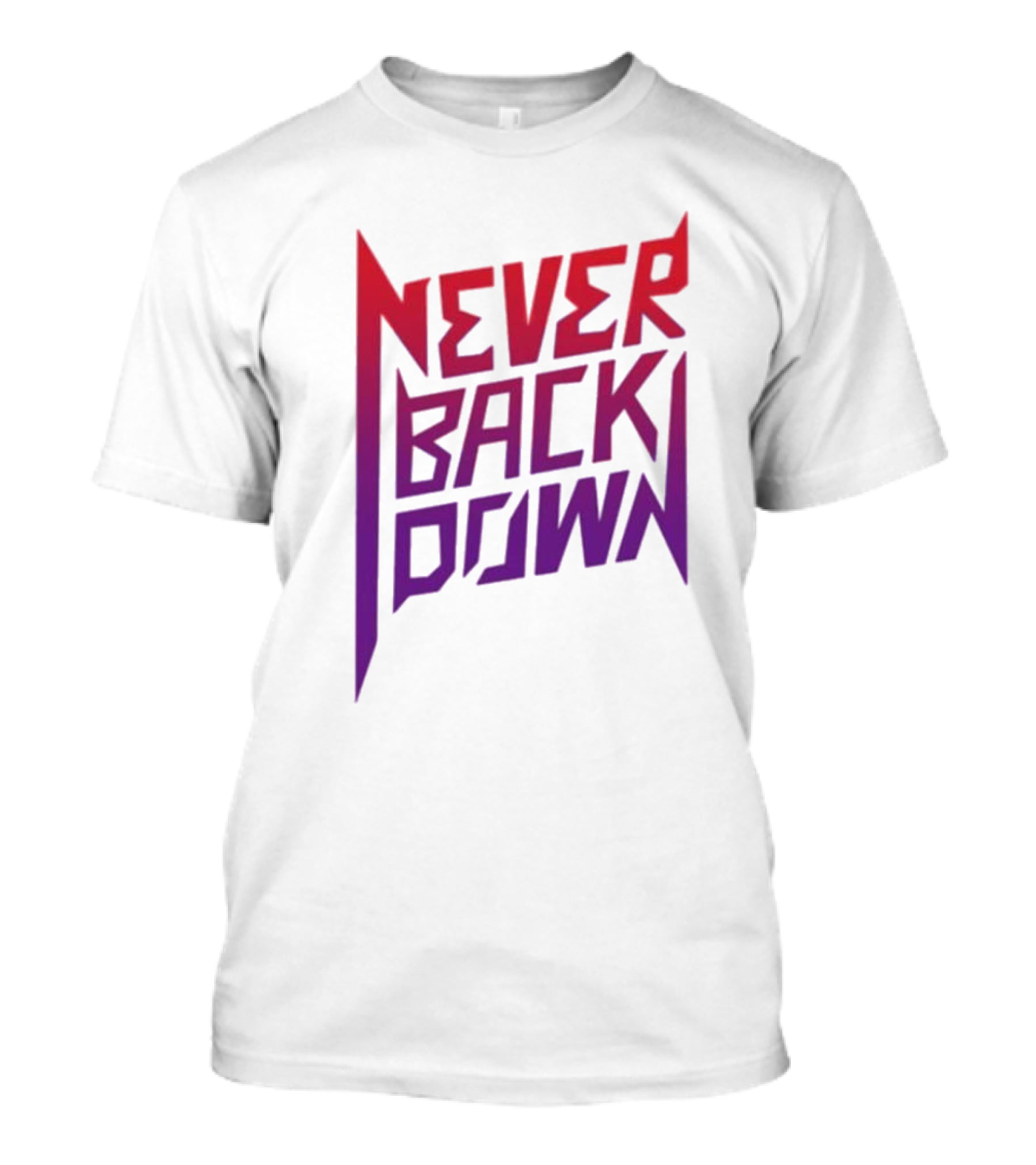 Nick Eh 30 Never Back Down Retro Gradient T-Shirt