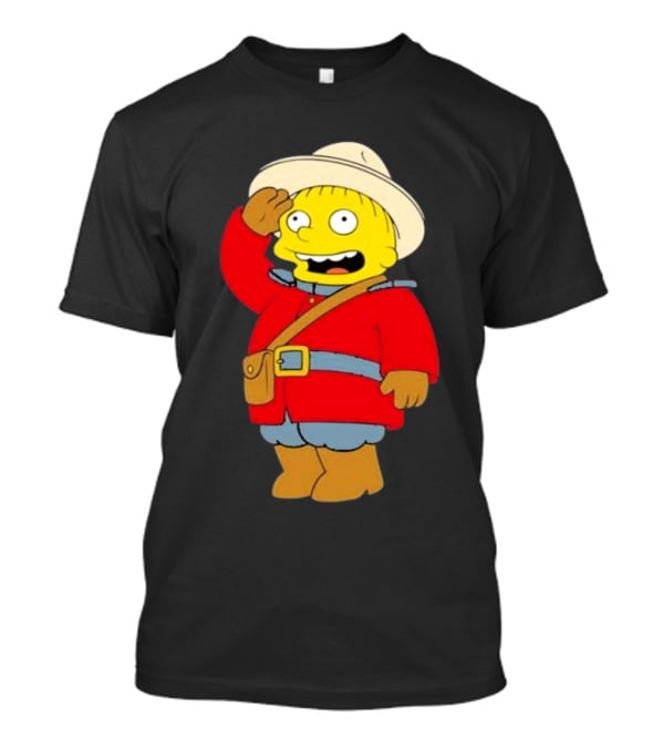 The Simpsons Ralph Mountie Canada Costume T-Shirt