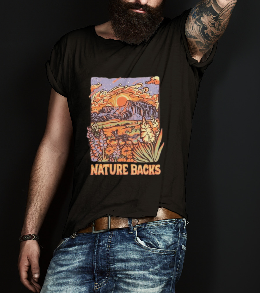 Nature Backs Vibrant Canyon At Sunset T-Shirt