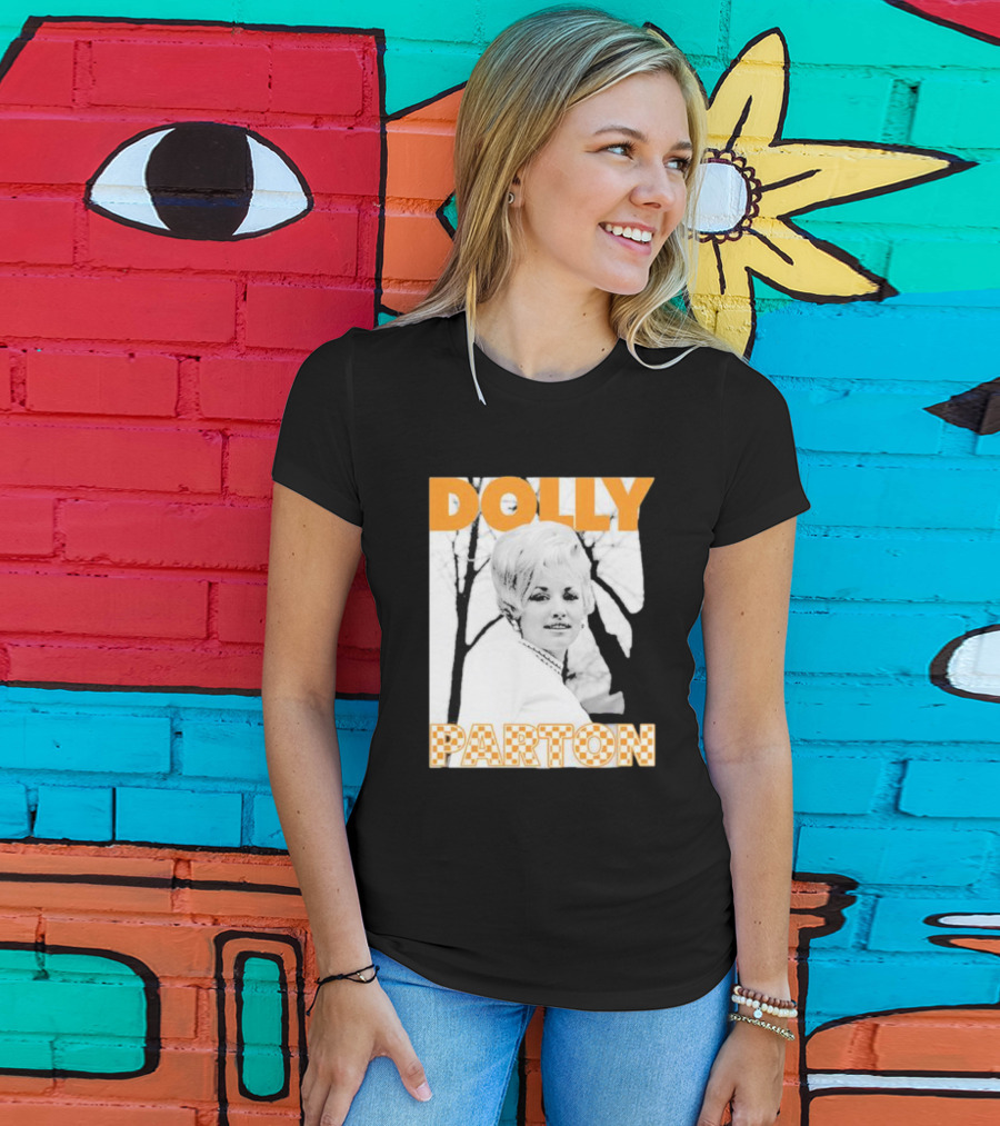 Dolly Parton Retro Black And White Tennessee T-Shirt