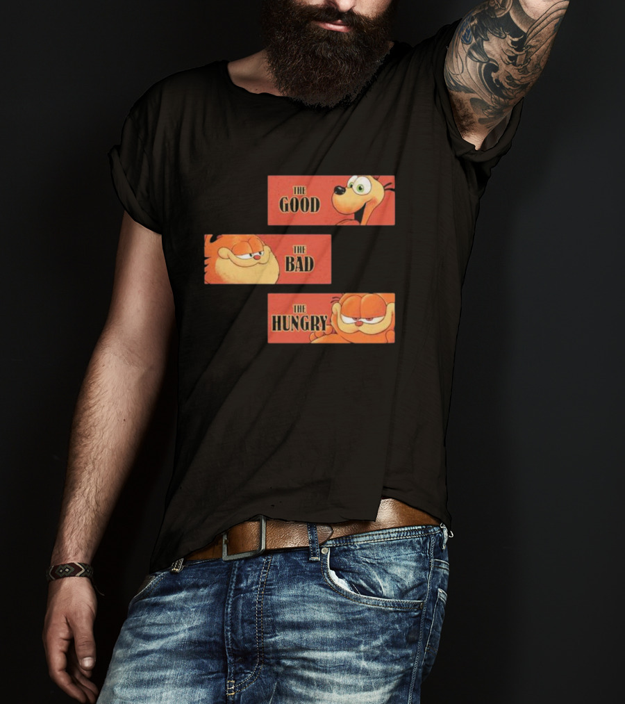 The Good The Bad The Hungry Garfield And Odie T-Shirt
