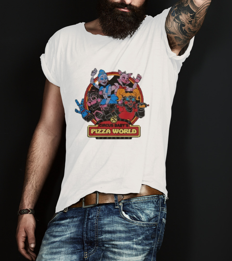 Circus Baby's Pizza World Sister Location Animatronic Characters T-Shirt
