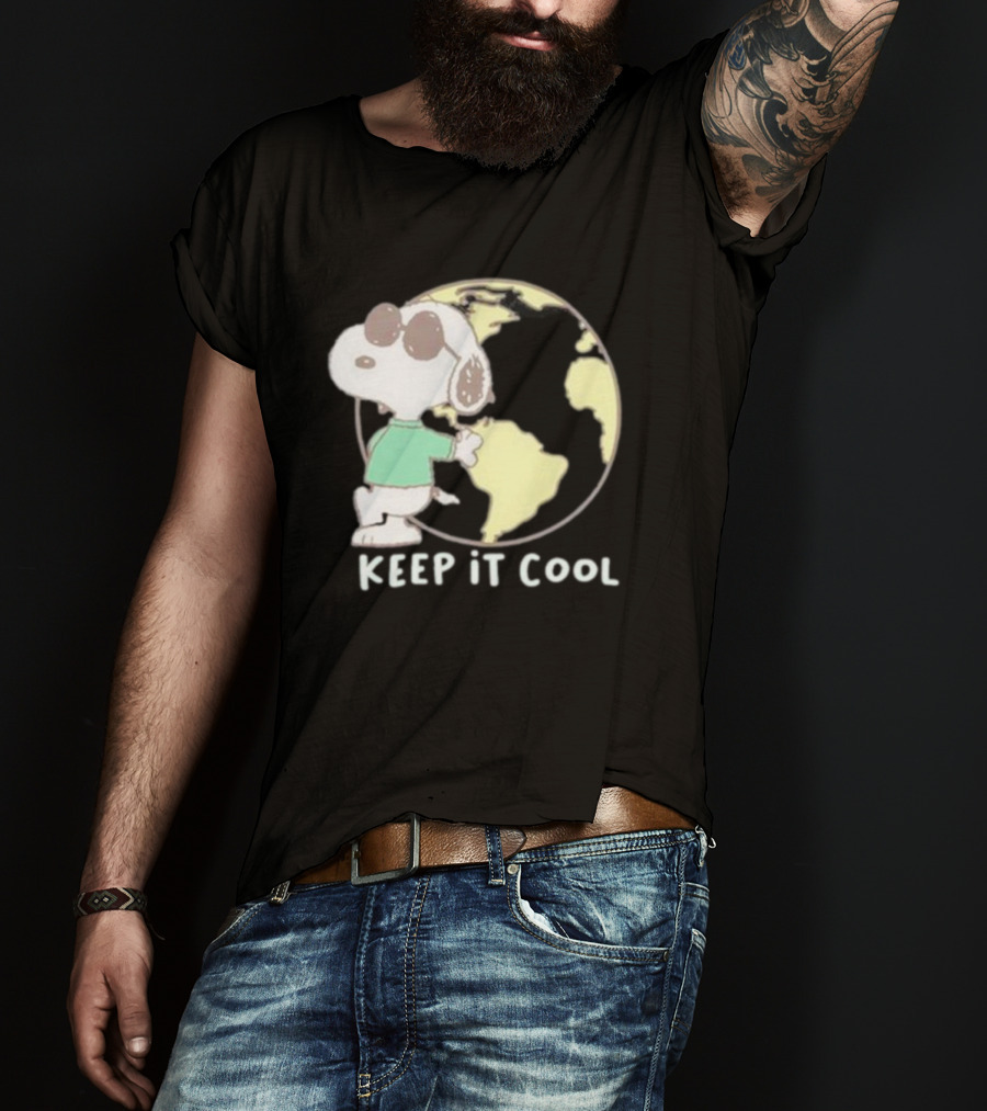 Snoopy Keep It Cool Earth Character T-Shirt