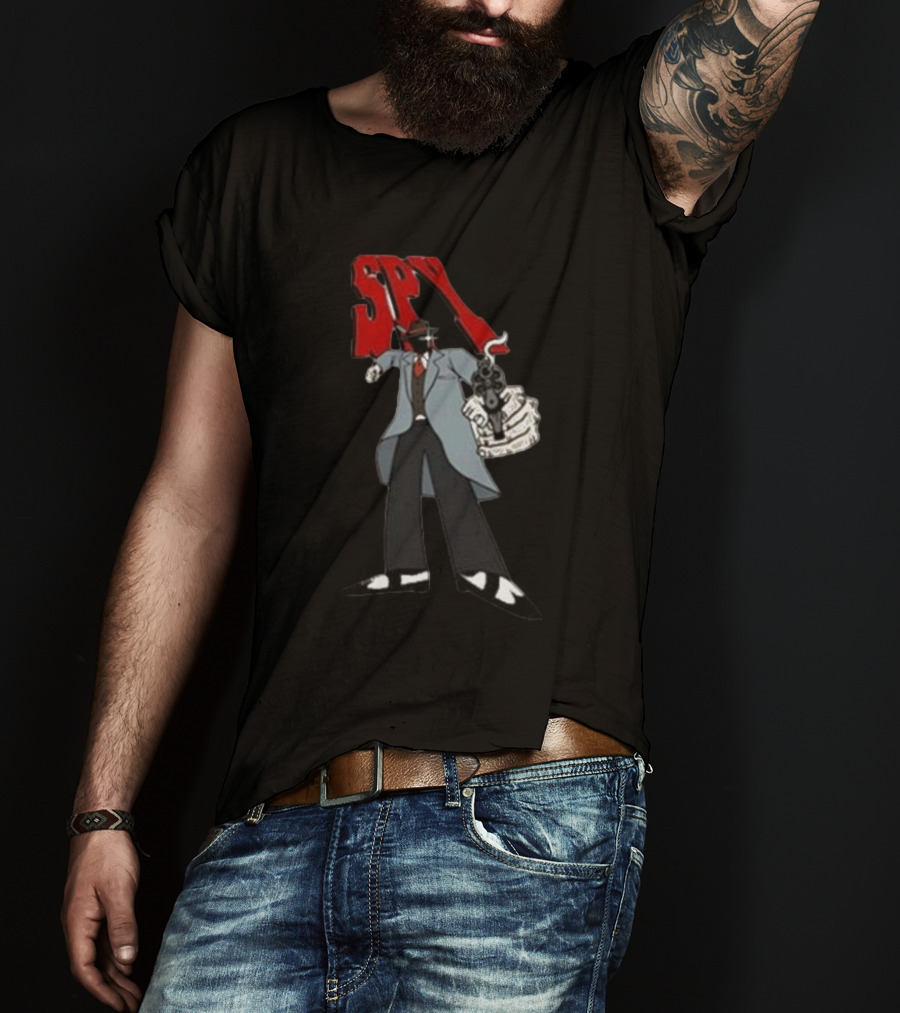 Spy Mobster Gunman Artwork Worldwide T-Shirt