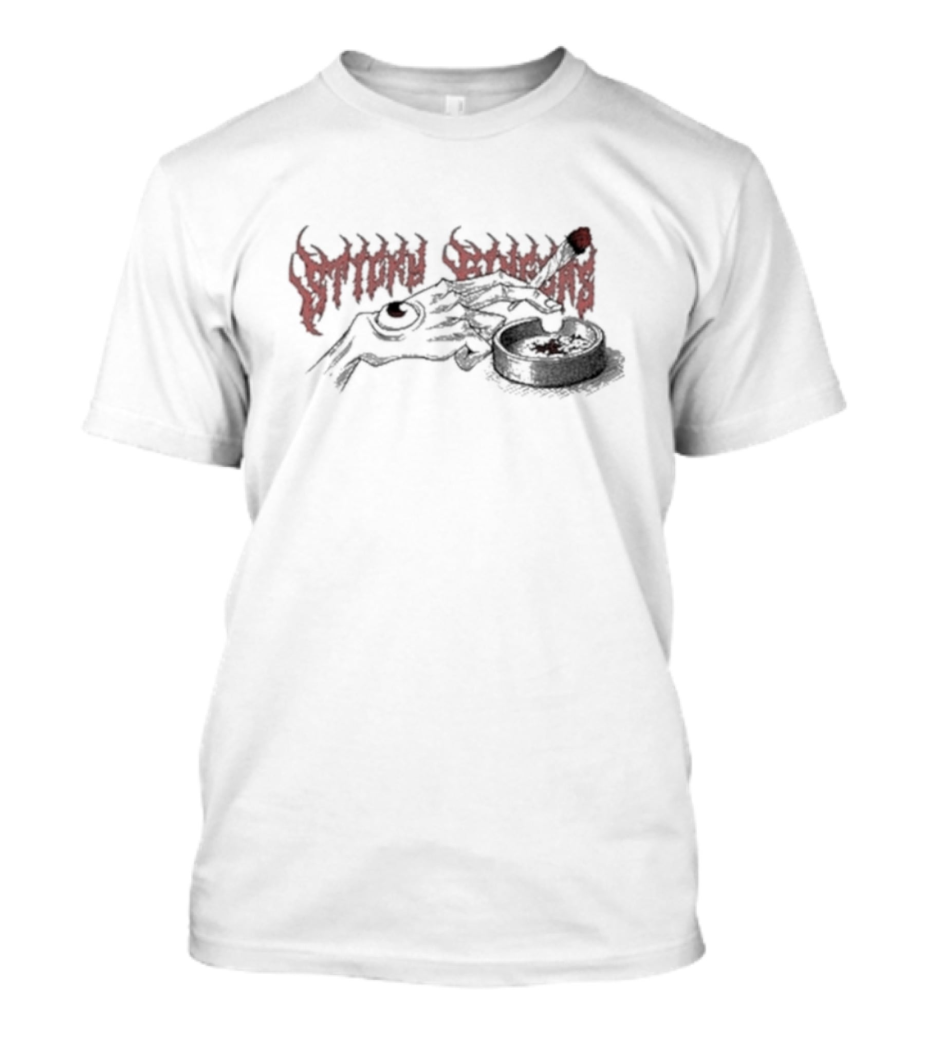 Sticky Fingers Skeleton Hand Cigarette Ashtray T-Shirt