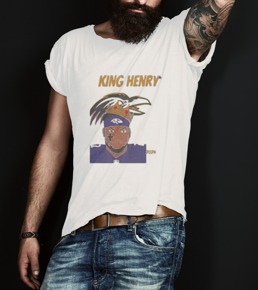 Ravens Football King Henry Baltimore NFL T-Shirt