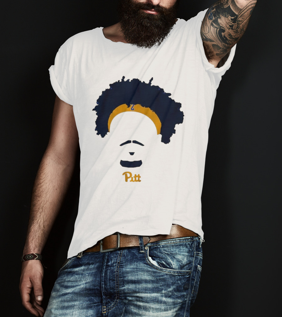 Pitt Basketball Blake Hinson Hair Headband Number 2 T-Shirt