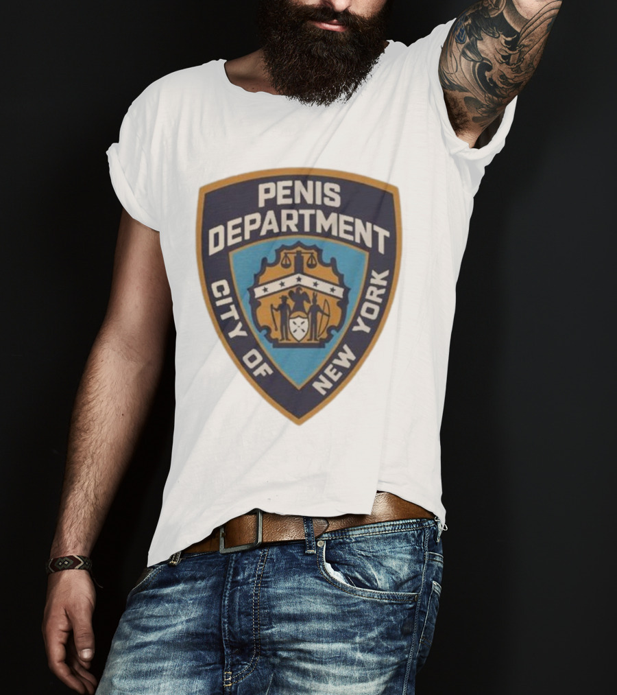 Pen15 Penis Department City Of New York Badge Emblem T-Shirt