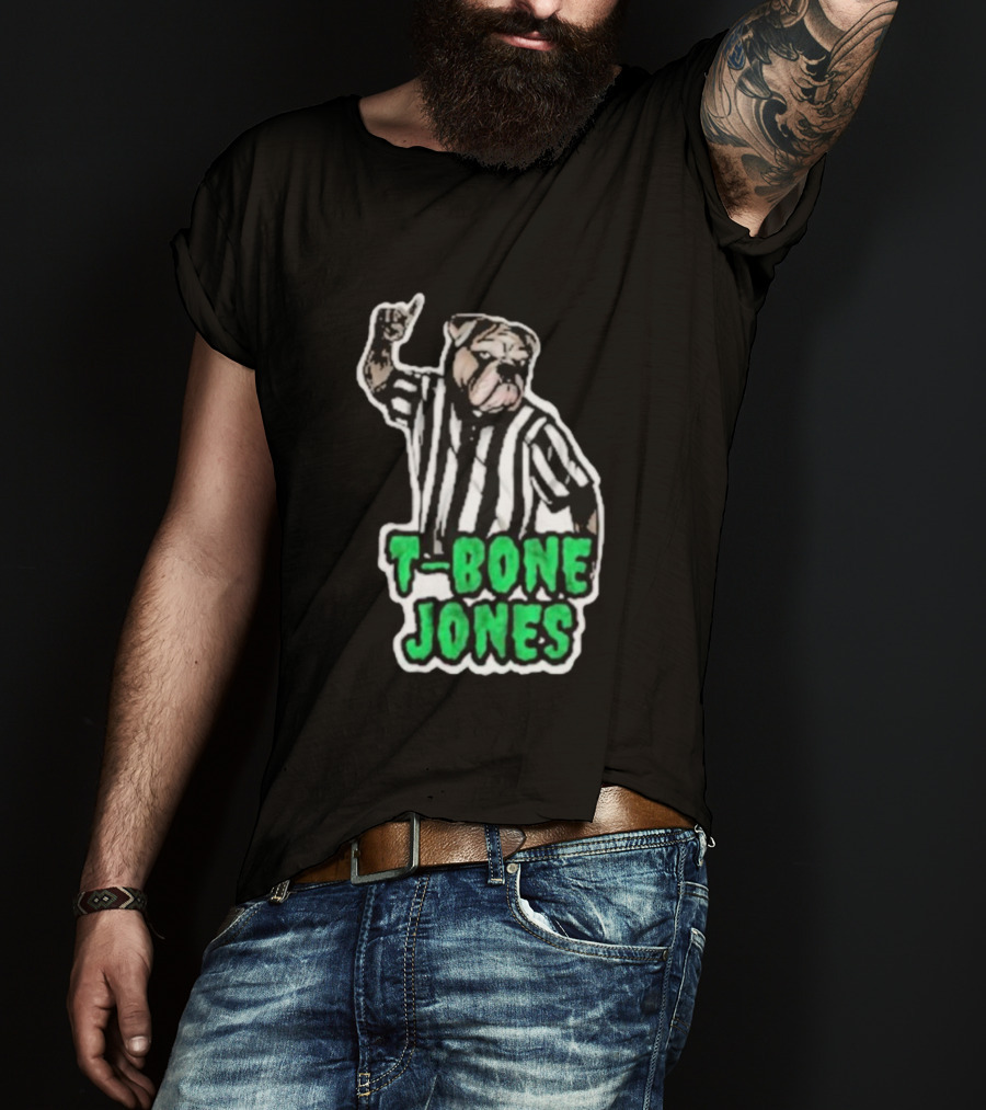 T-Bone Jones Bulldog Referee Gesture T-Shirt