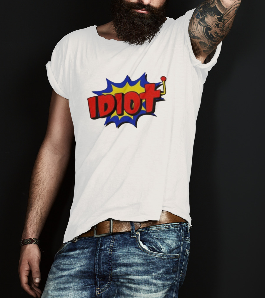 Vegasmatt Idiot Comic Pop Art Style Explosion T-Shirt