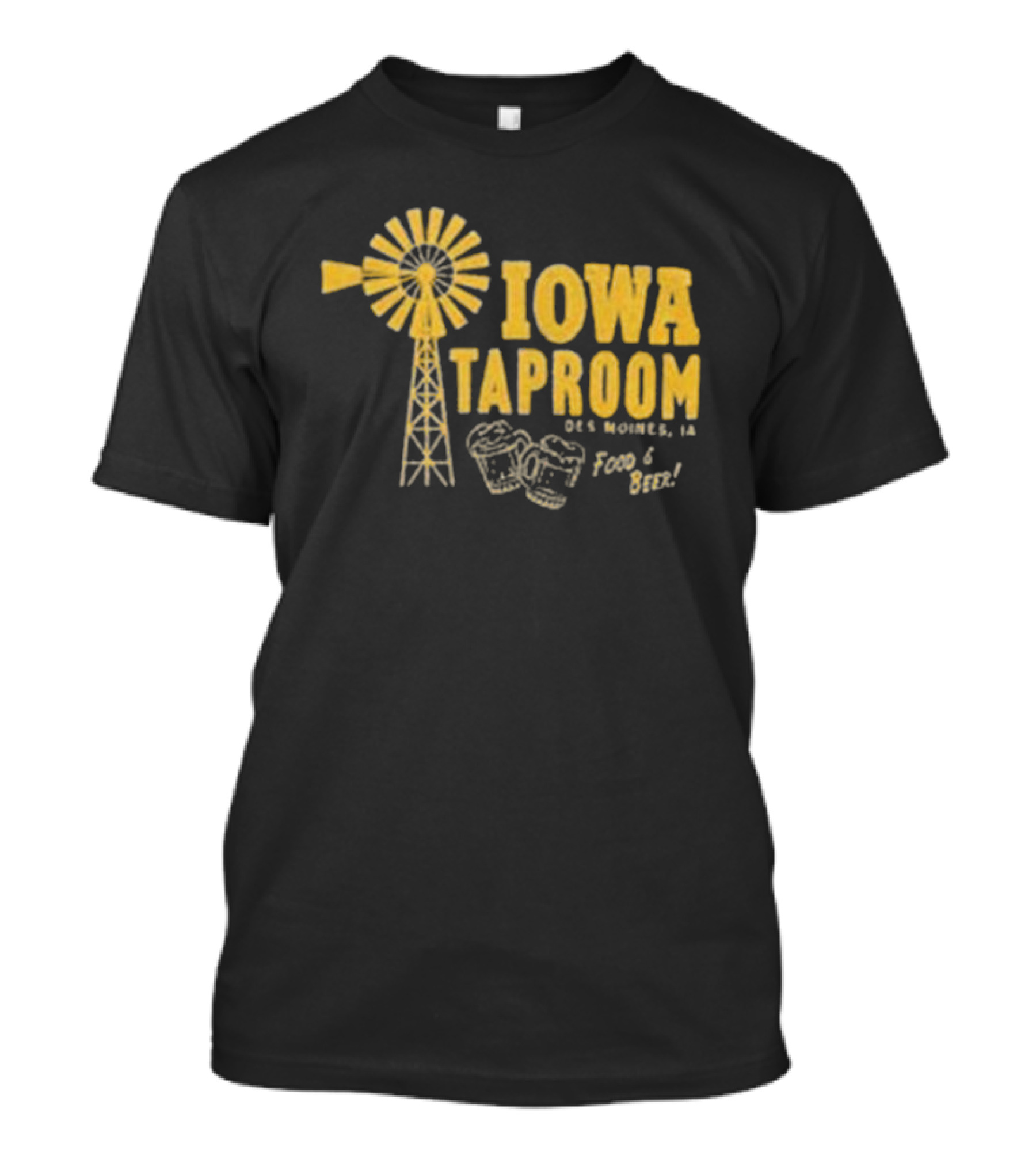 Iowa Taproom Des Moines Windmill Food And Beer T-Shirt
