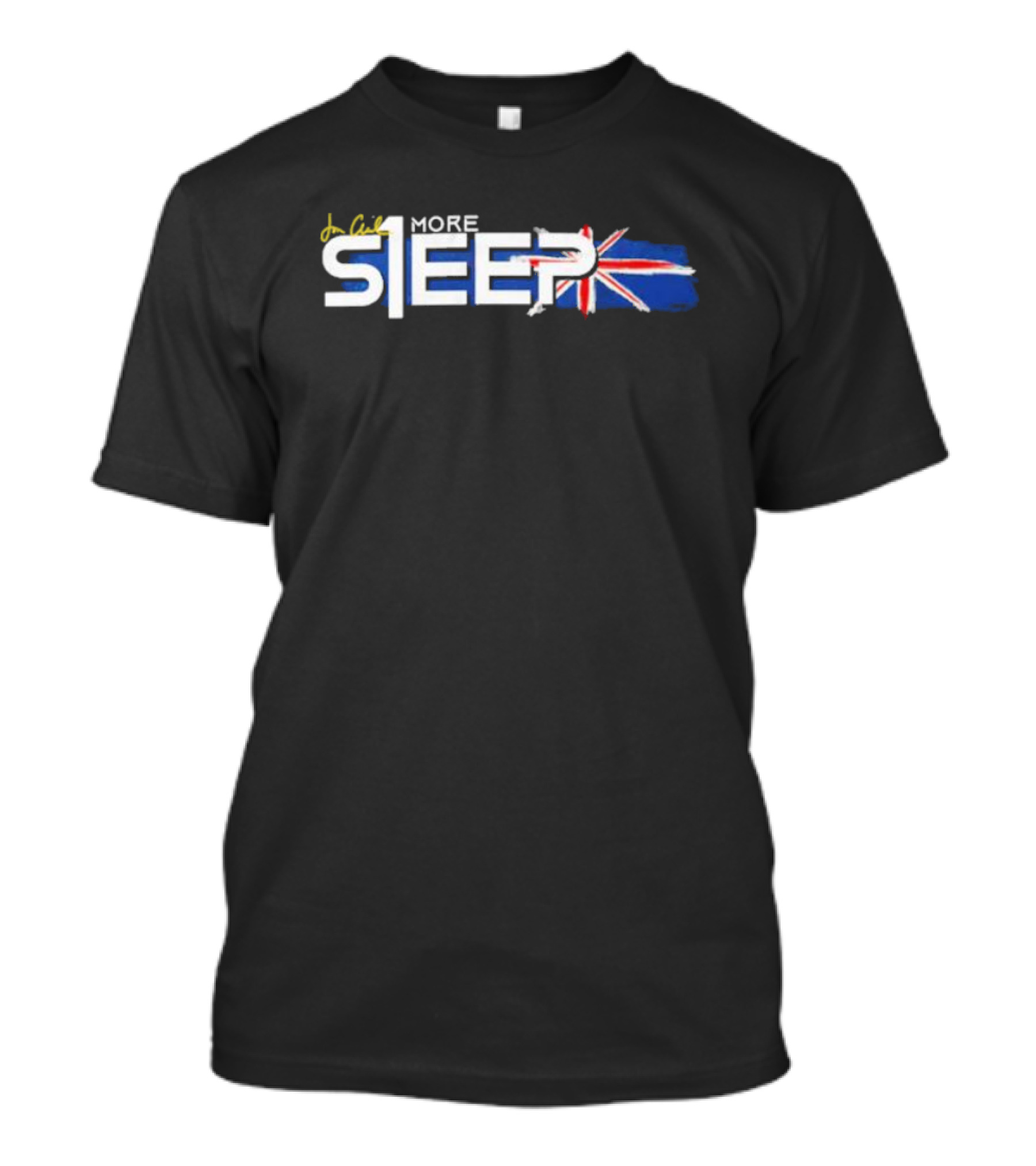 One More Sleep Jon Anik UK Flag Dark T-Shirt