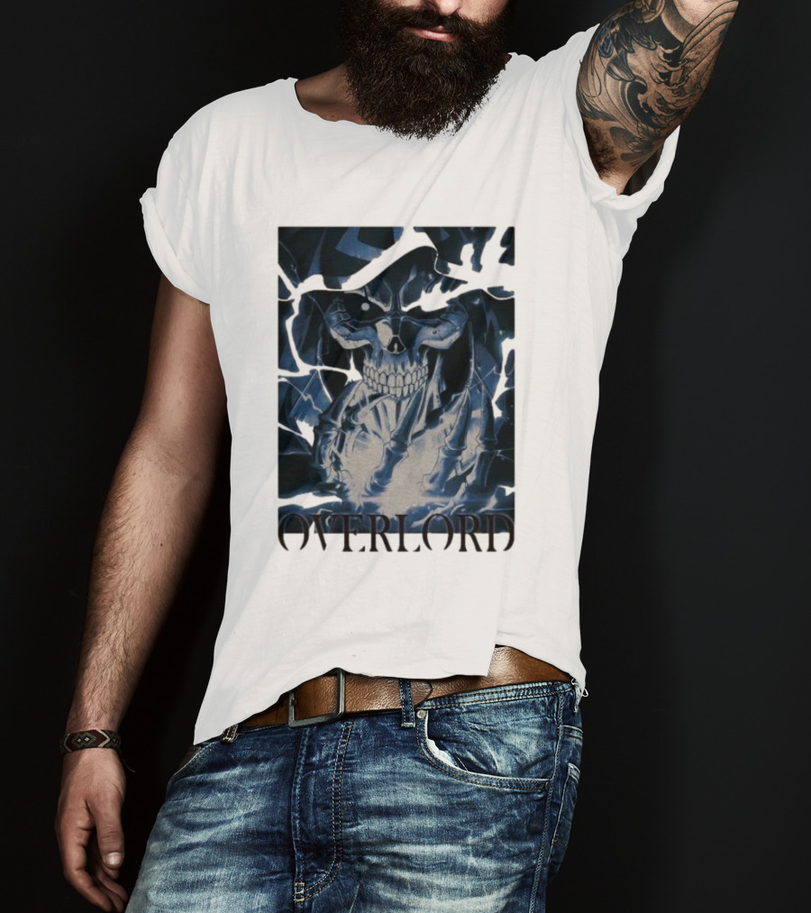 Overlord Ainz Ooal Gown Skeleton King Lightning Aura T-Shirt