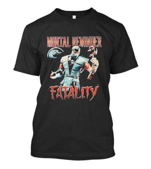 Mortal Reminder Fatality Ninja Skeleton Warrior T-Shirt