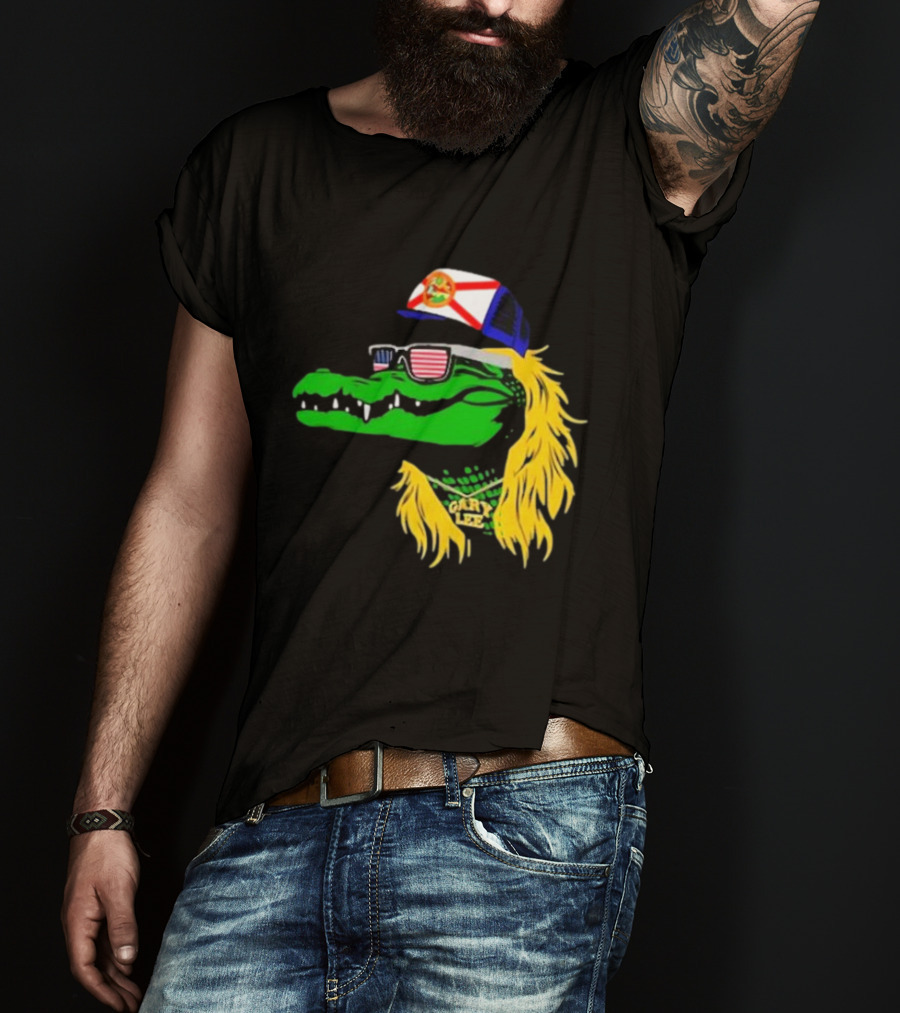 Conservativeant Wearing Gary Lee Gator With Trucker Hat And Sunglasses T-Shirt