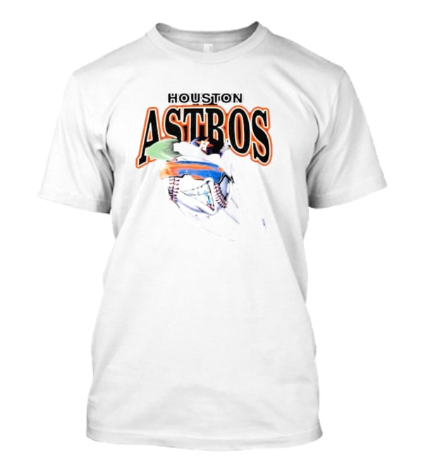 Houston Astros Slumped Boyz Baseball Cartoon Mashup T-Shirt