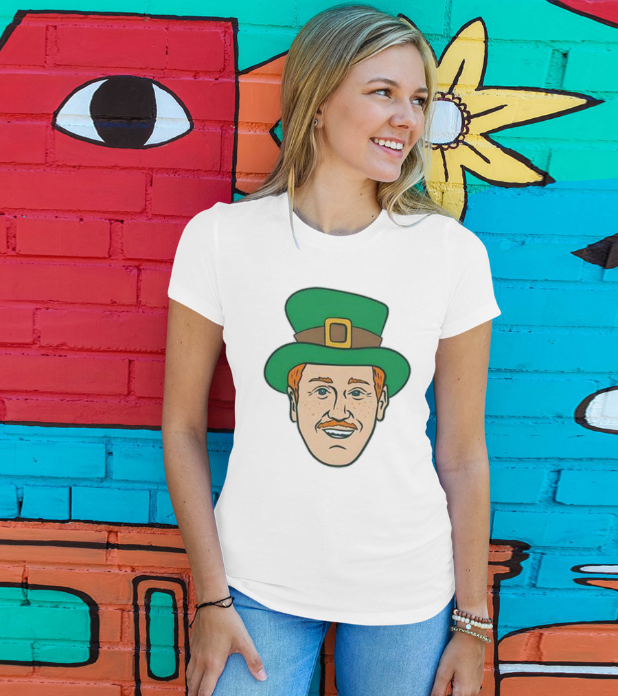 St. Mooktrick’s Day Happy Leprechaun Face With Green Hat T-Shirt