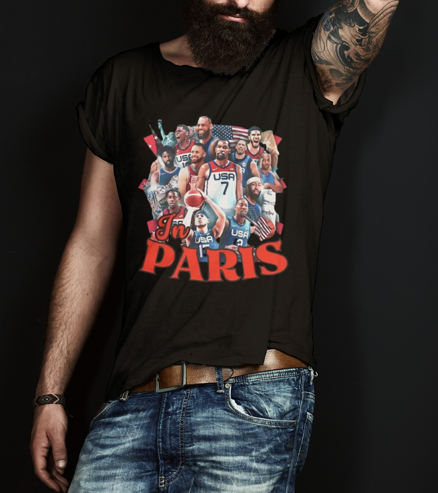 Team USA Basketball Legends In Paris T-Shirt