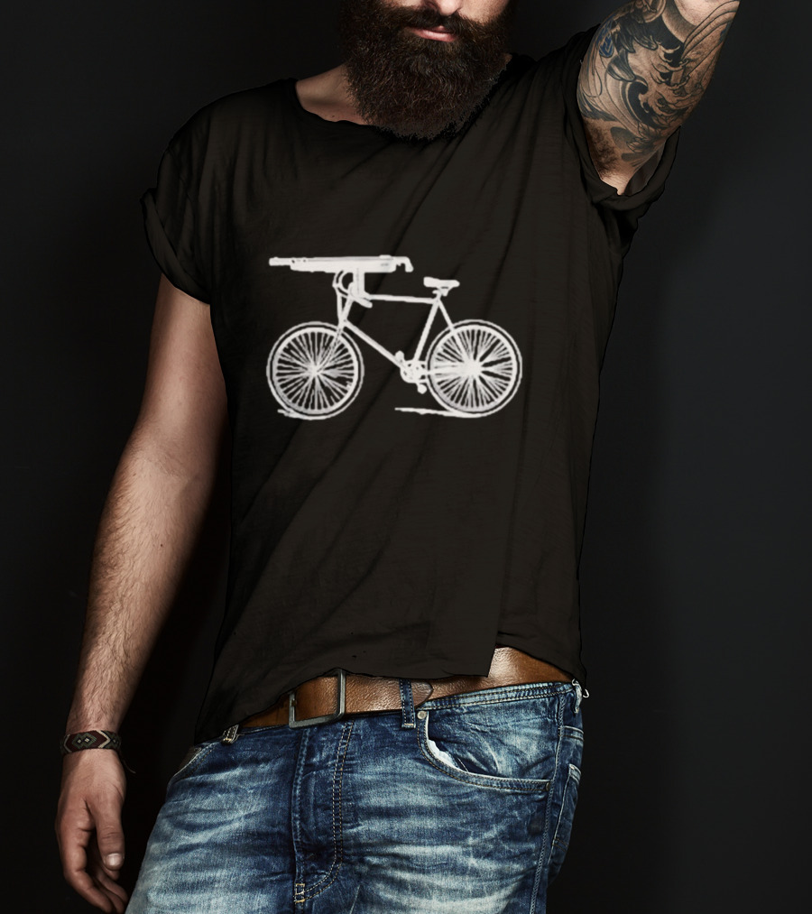 Instantdistractions Bicycle Machine Gun Safety T-Shirt