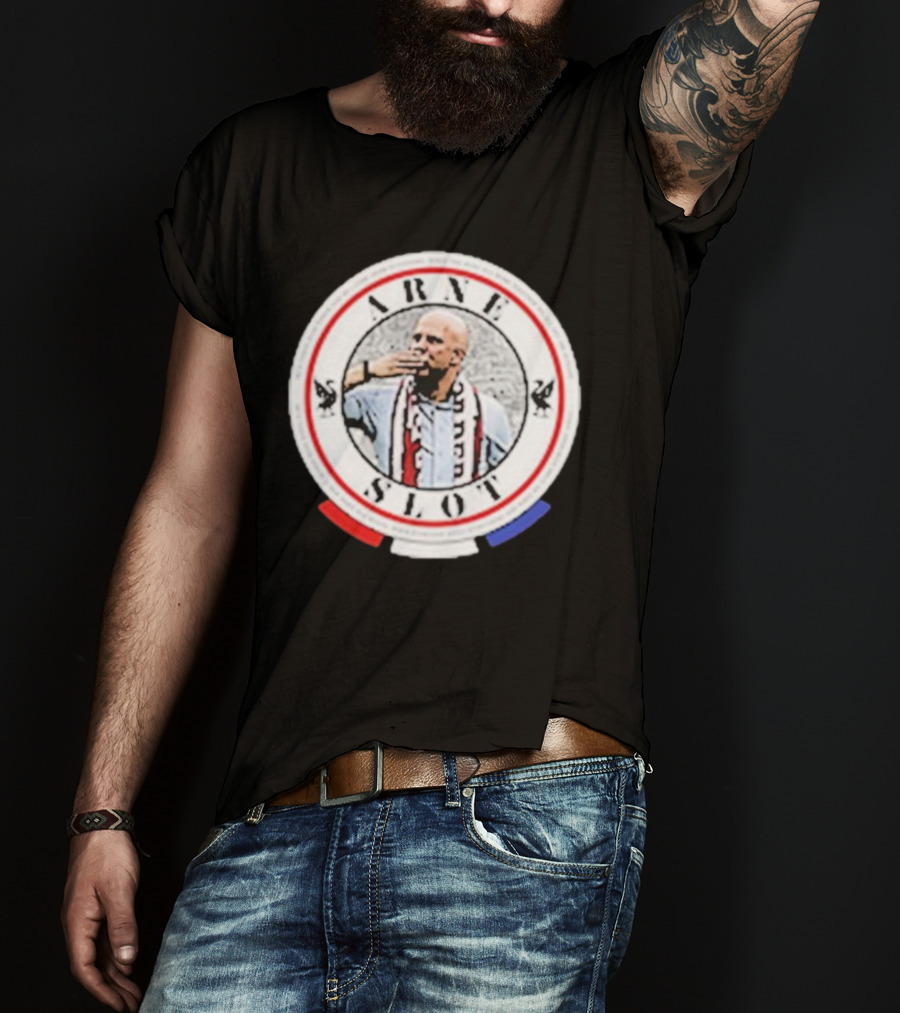 Arne Slot He’s Taken Over Power Iconic Circle Design With Soccer Fan T-Shirt
