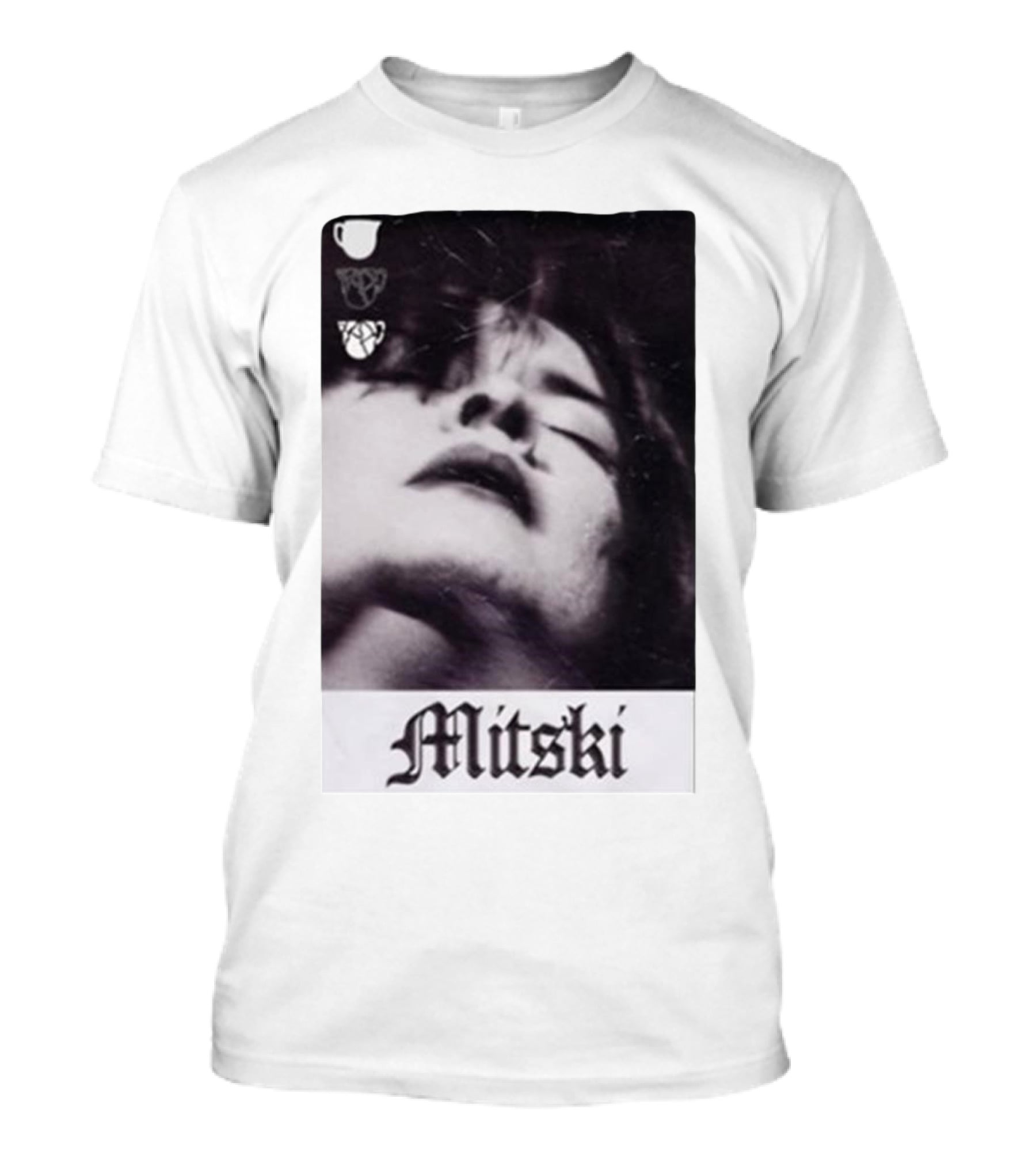 Mitski Gothic Black And White Portrait T-Shirt