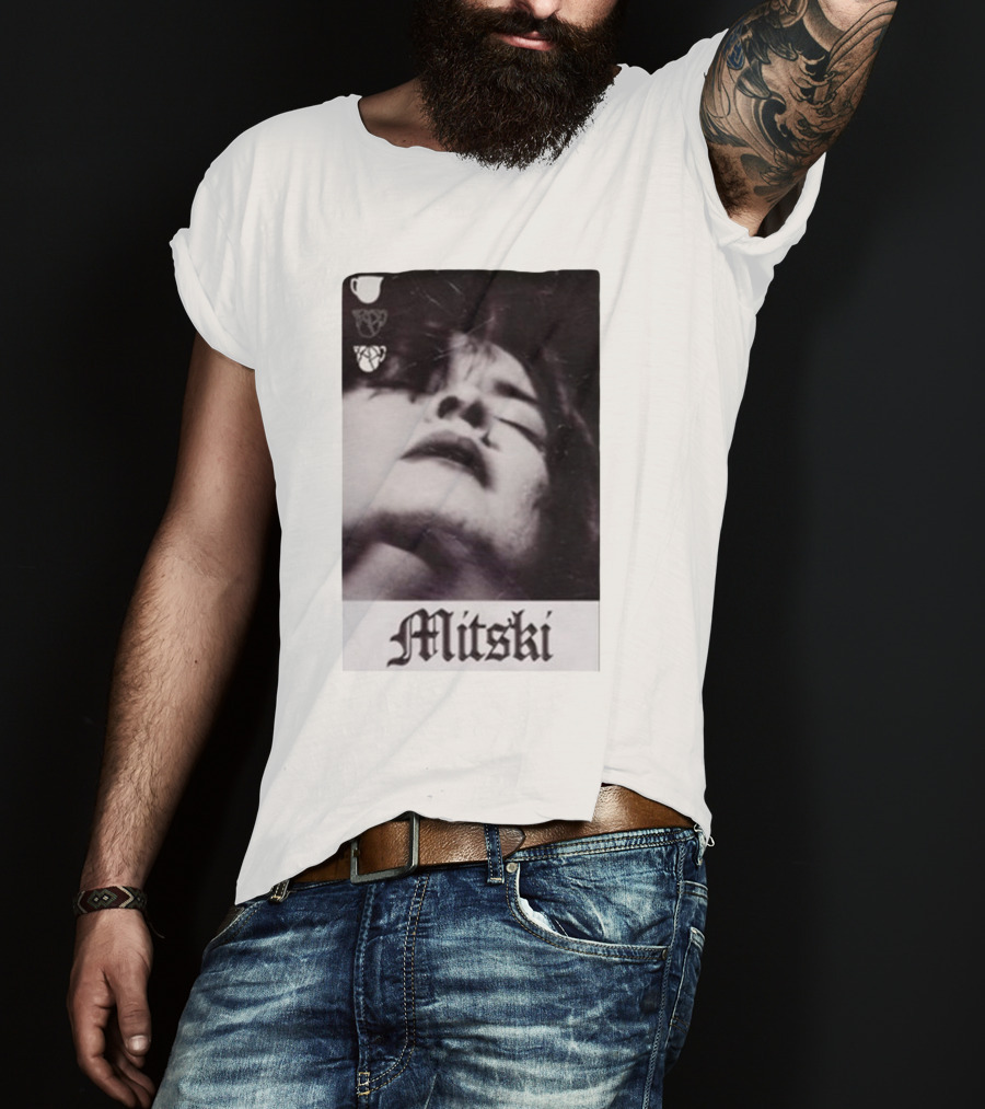 Mitski Gothic Black And White Portrait T-Shirt