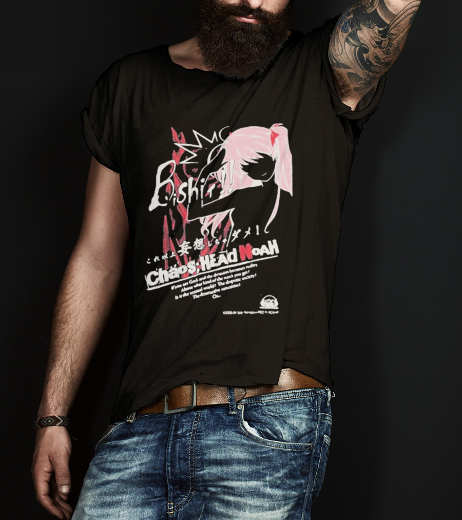 Chaos Head Noah Bishōjo Anime Waifu Manga Styling T-Shirt