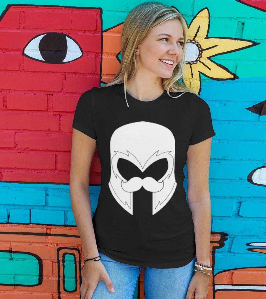 Remix’D Curleh Mustache Wolverine Mask T-Shirt