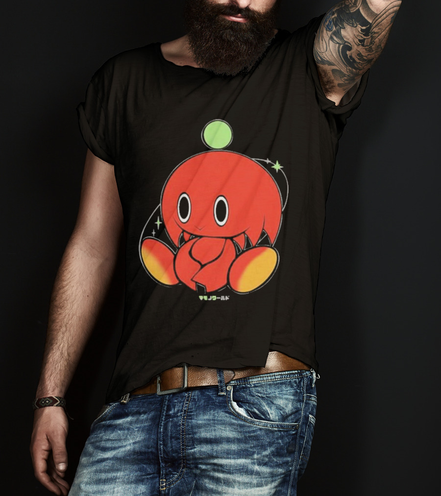 Chuckles Knuckles Chao Red Character With Green Ball T-Shirt