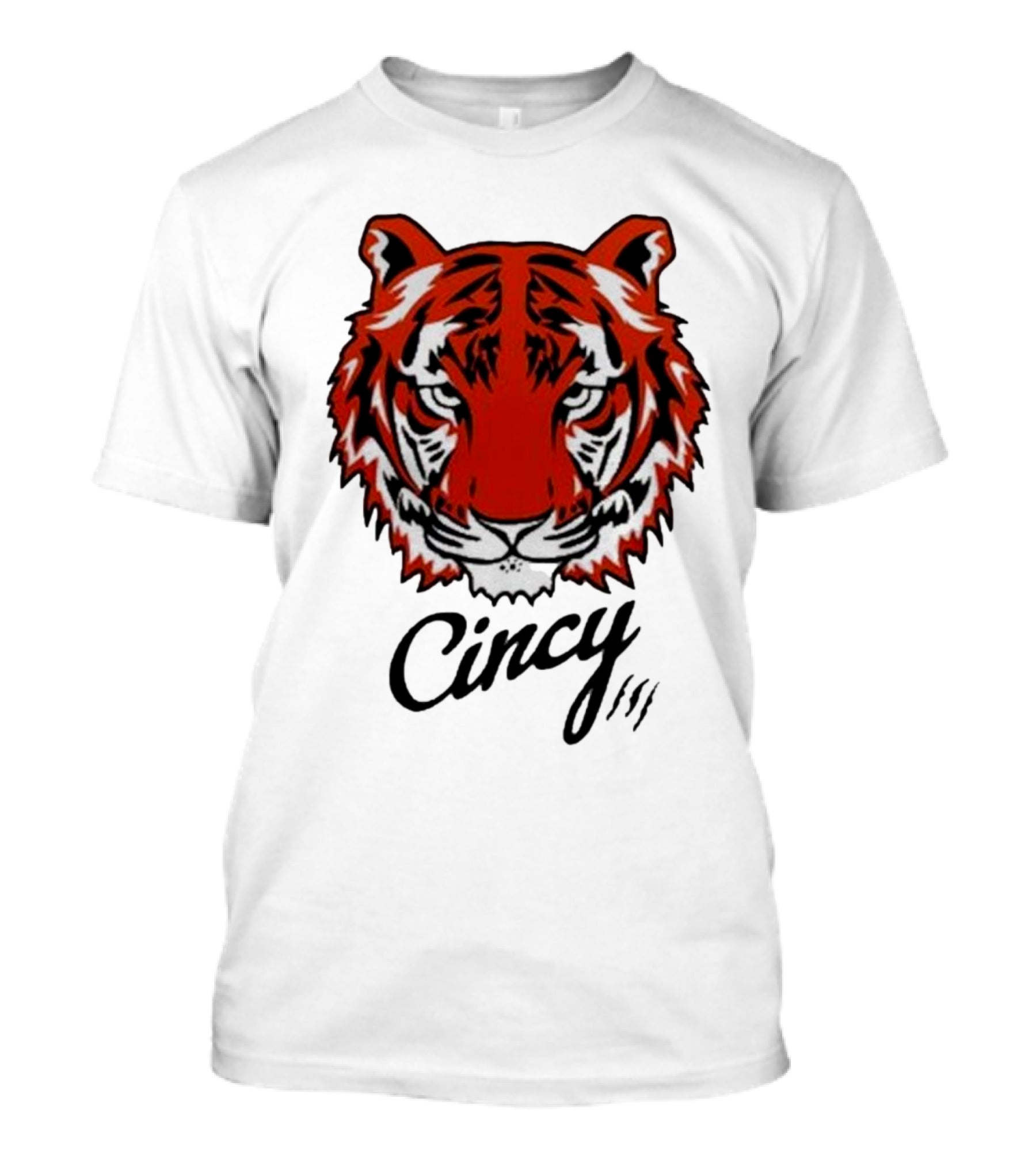 Cincinnati Bengals Cincy The Tiger Head T-Shirt