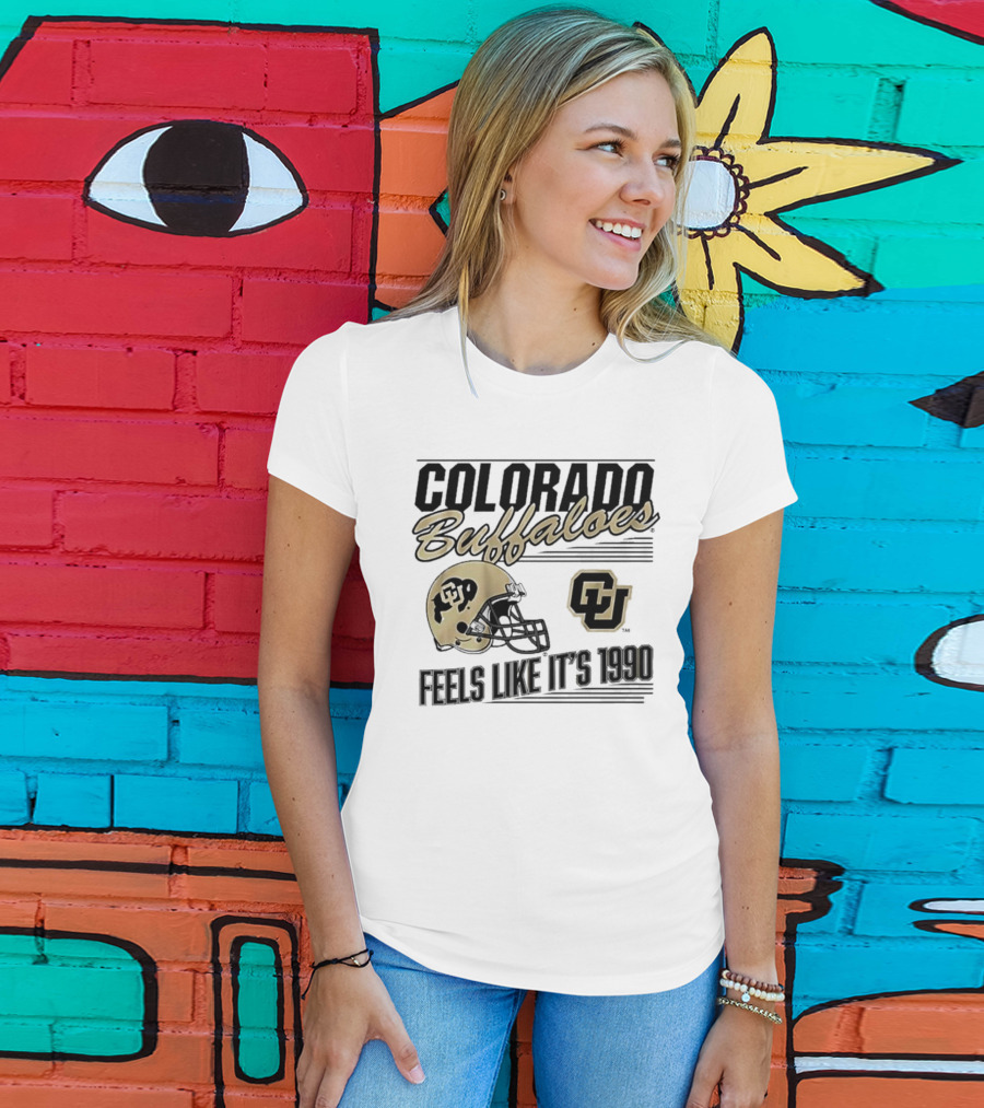 Colorado Buffaloes Helmet Feels Like It's 1990 CU T-Shirt