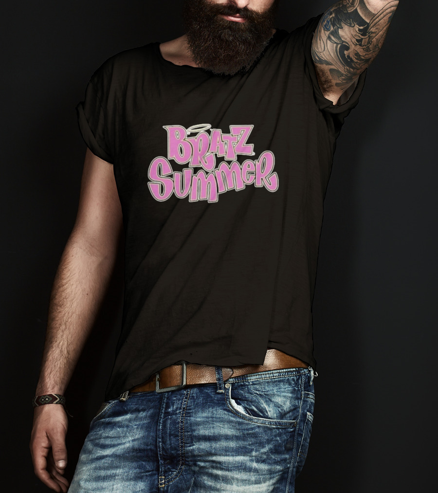 Bratz Summer Pink Graffiti Style With Angel Halo T-Shirt