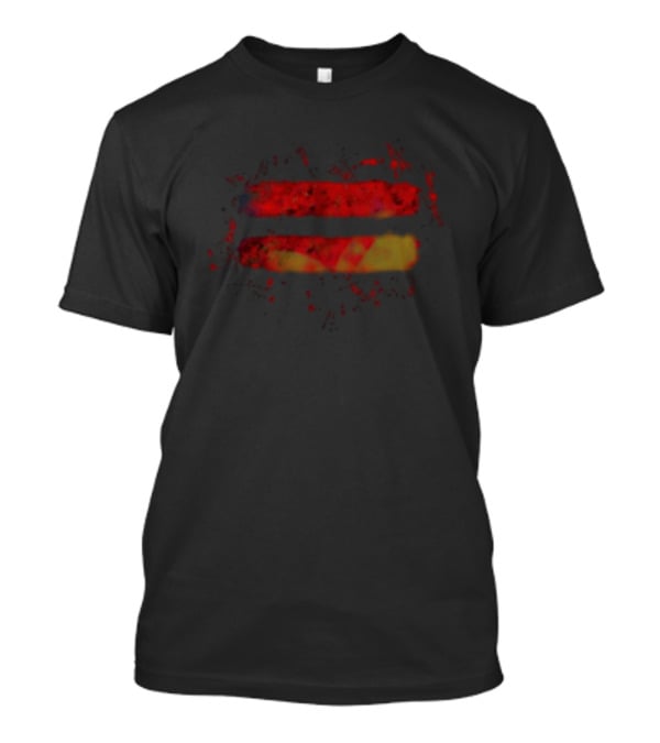 Equals Splatter Red And Yellow T-Shirt
