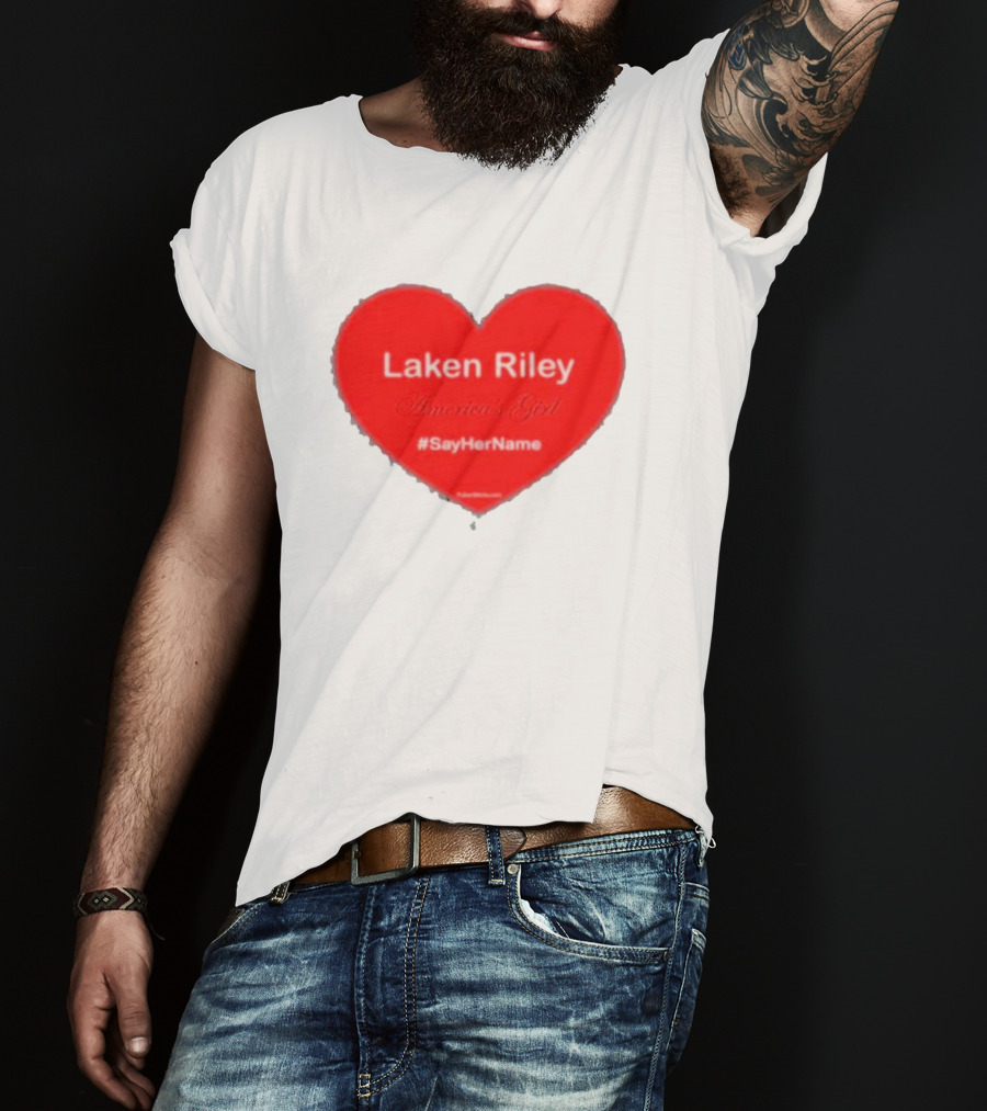 Laken Riley America's Girl #SayHerName Heart T-Shirt