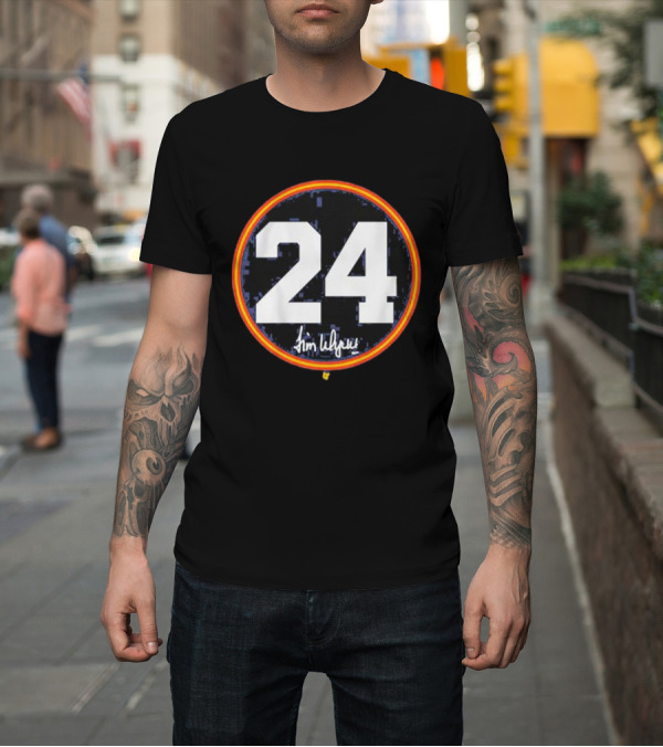 Shirt: Jimmy Wynn Signature Number 24 Circle T-Shirt Jimmy Wynn Signature Number 24 Circle T-Shirt