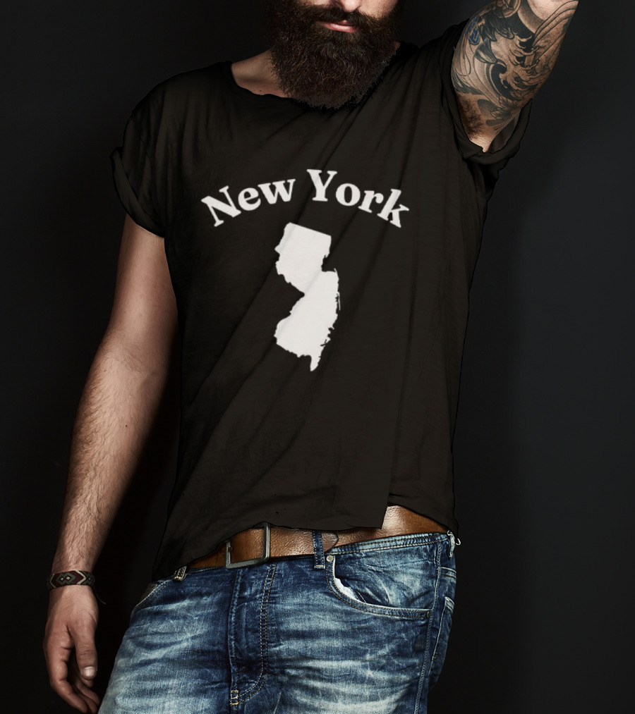 New York New Jersey Map T-Shirt