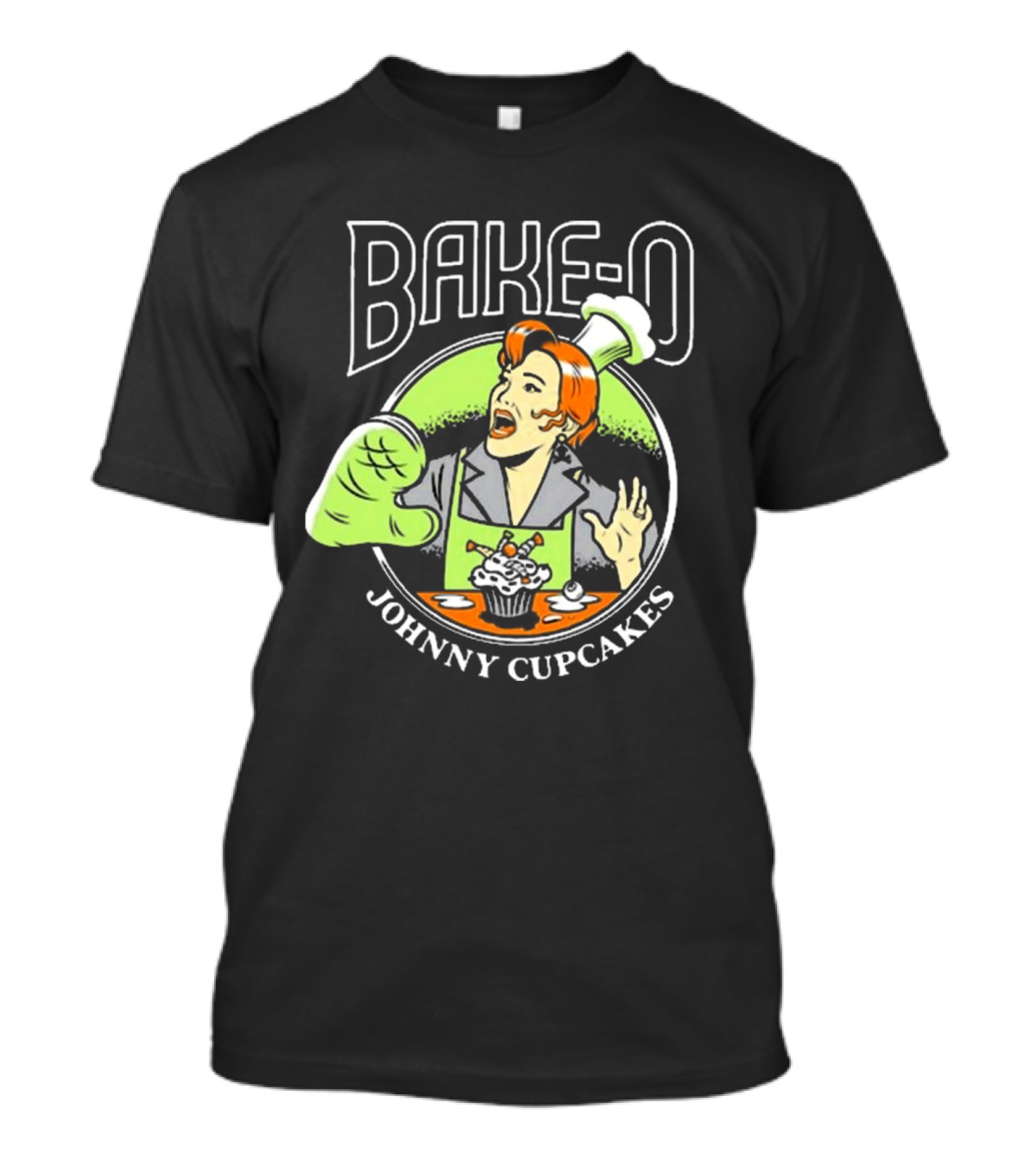 BAKE-O Johnny Cupcakes Retro Chef Cupcake Explosion T-Shirt