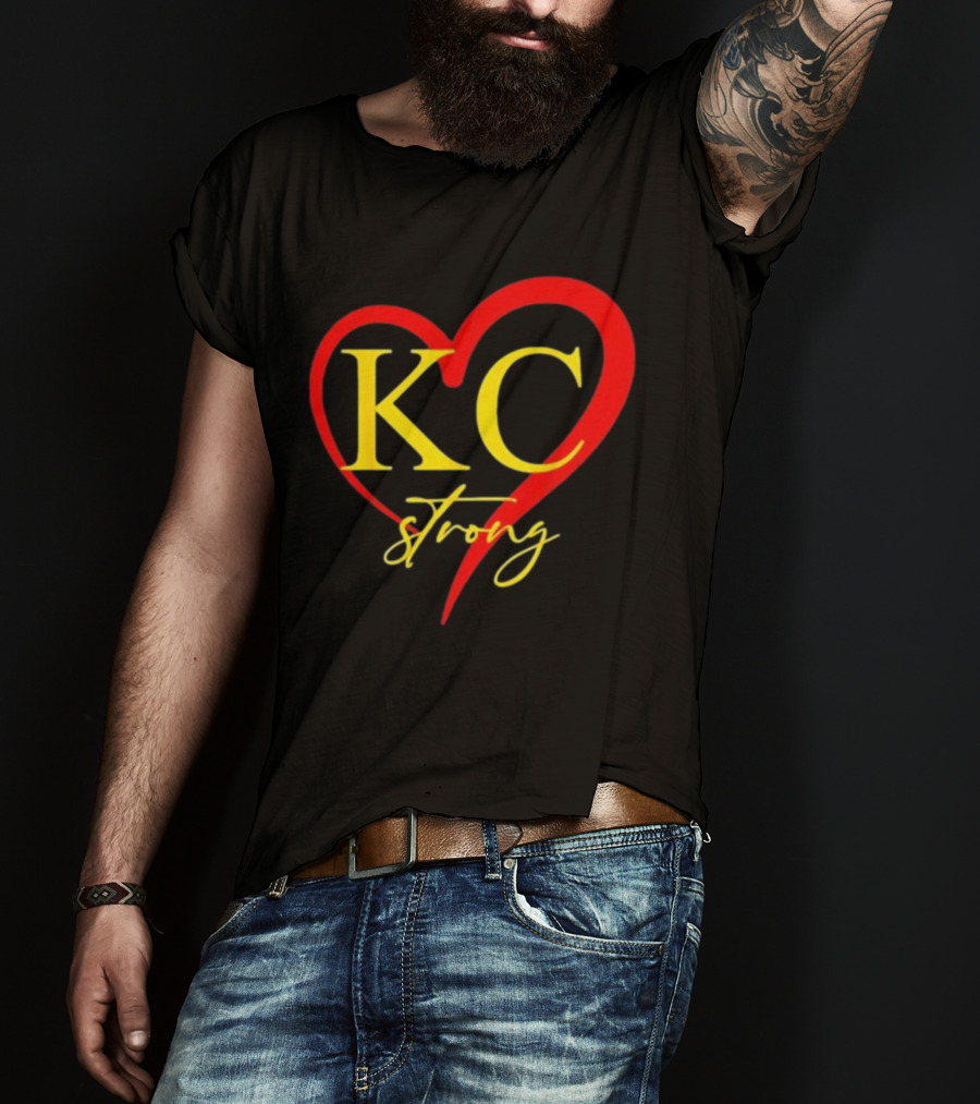 KC Strong Heart Design Kansas City Strong T-Shirt