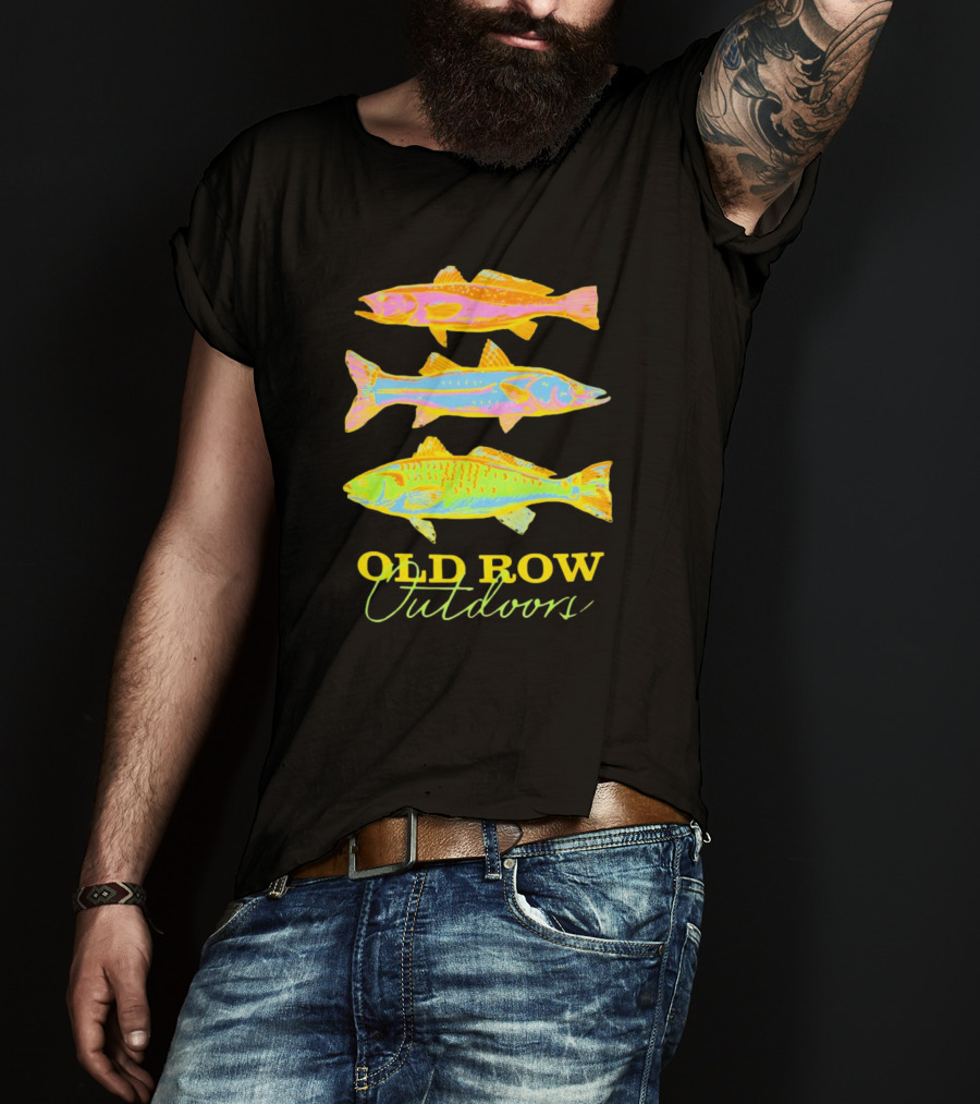Old Row Outdoors Neon Fish Trio T-Shirt
