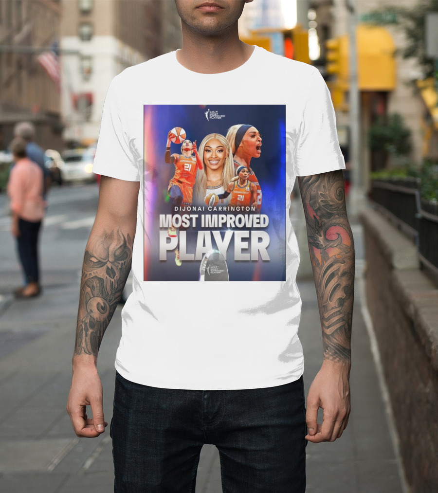 Dijonai Carrington Connecticut Sun WNBA Most Improved Player T-Shirt