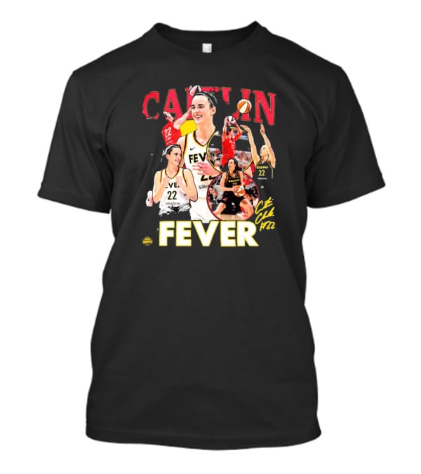 Caitlin Clark Fever WNBA Rookie Of The Year Indiana 22 Signature T-Shirt